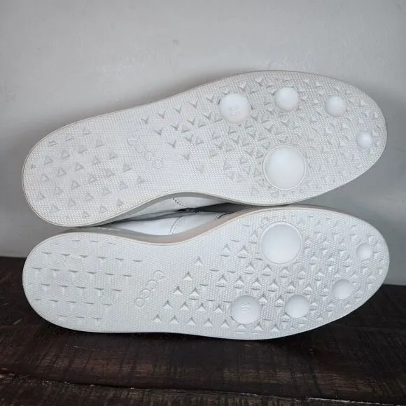 Ecco Street Lite Retro Womens Size 5-5.5 EU 36 Lace Up Shoes Sneakers White