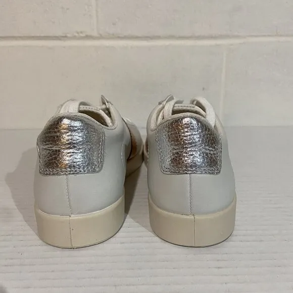 ECCO Street Lite Women's Leather Low Top Sneaker EU36/US 5-5.5 White/Bronze NIB