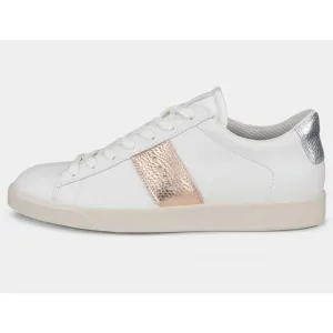 ECCO Street Lite Women's Leather Low Top Sneaker EU36/US 5-5.5 White/Bronze NIB