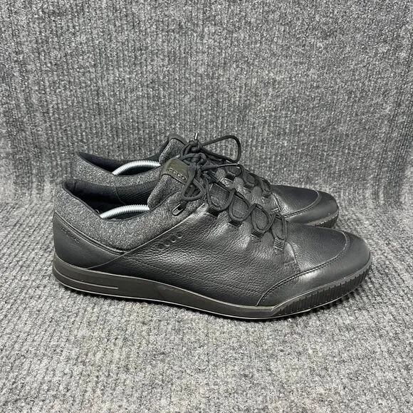ECCO Street Premier Golf Shoes Black Leather Spikeless Men’s Size 47 / US 13