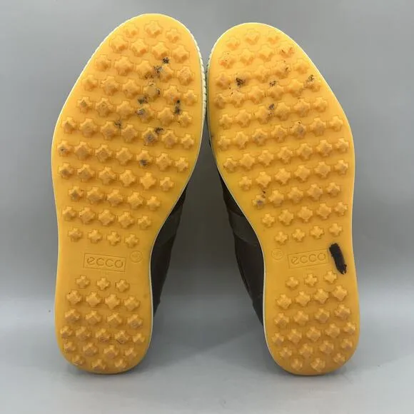 Ecco Street Premiere Spikeless Golf Shoes Men's 11 US, 45 EU Brown Orange Low
