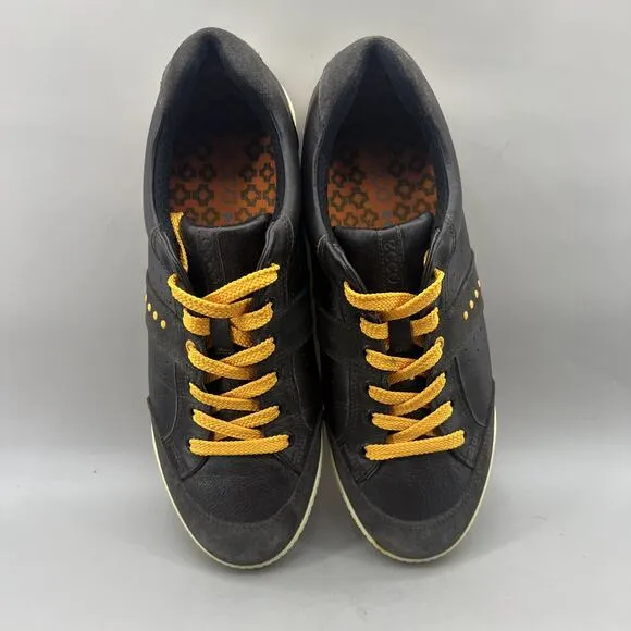 Ecco Street Premiere Spikeless Golf Shoes Men's 11 US, 45 EU Brown Orange Low