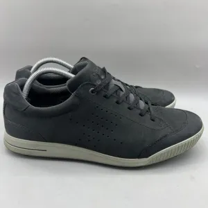 ECCO Street Retro Hydromax Golf Shoes Men Size 10 US, 44 EU Gray Suede Spikeless