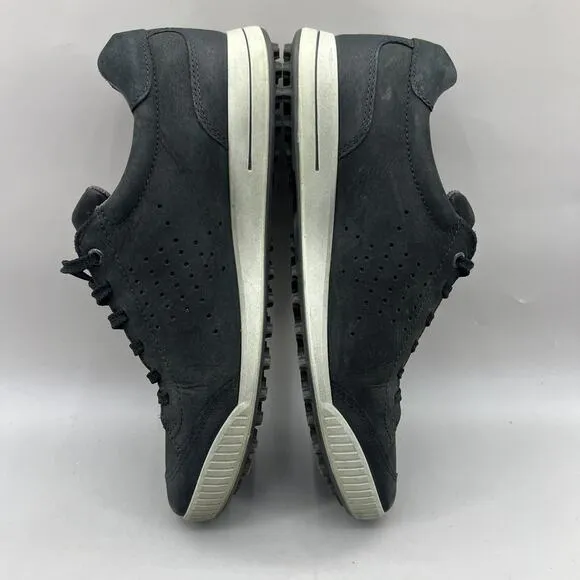 ECCO Street Retro Hydromax Golf Shoes Men Size 10 US, 44 EU Gray Suede Spikeless
