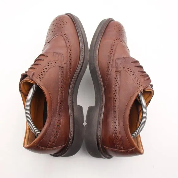 Ecco Wingtip Oxford Men's Size EU 41 US 8-8.5 Shoes Brown Leather Dress Shoes