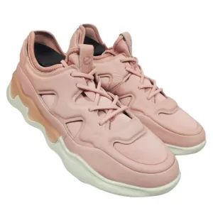 Ecco Women's Size 8.5 Silver Pink Elo Athletic Shoes Sneakers