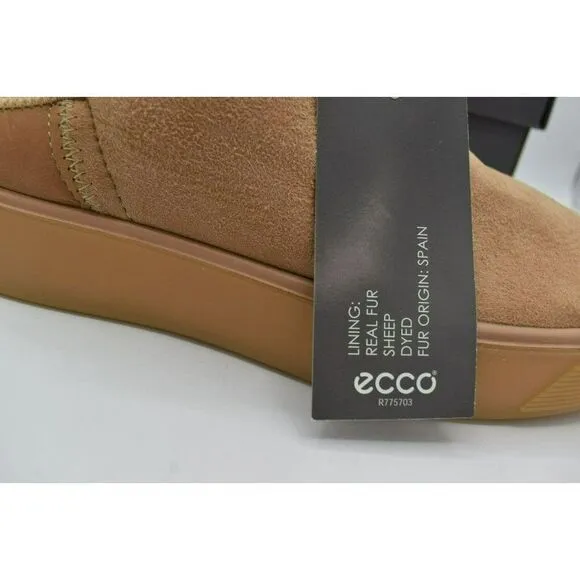 ECCO Womens EUR 42 US 11 - 11.5 Street Tray Toffee Lined Slip On Nubuck Shoes
