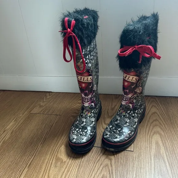 Ed Hardy Rain Boots