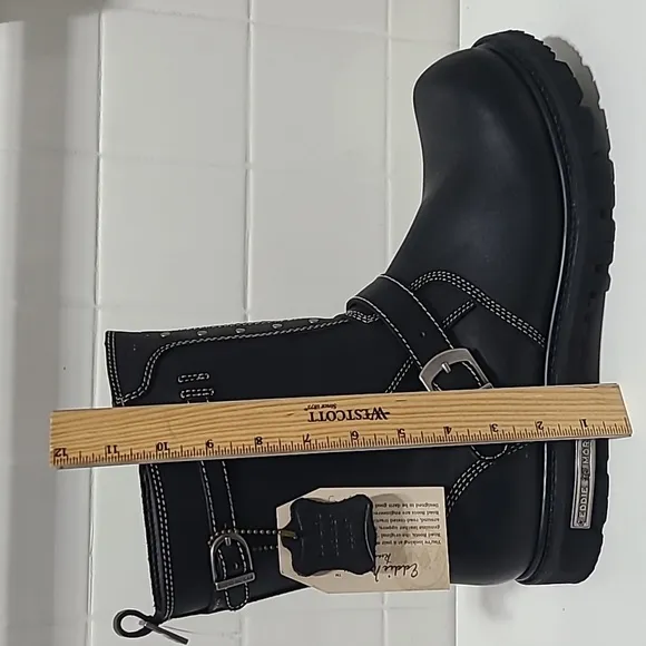 Eddie Moran Vintage Road Boots Bikers cowboy western rodeo leather black…