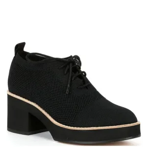 Eileen Fisher Jemma Eddy Chunky Stretch Knit Oxford Platforms Shoes Heels Size 6
