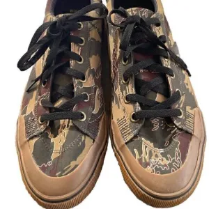 Emerica Lace Up Camo Skate Sneaker Men's Shoes Low Sz 11 Green Brown Camouflage