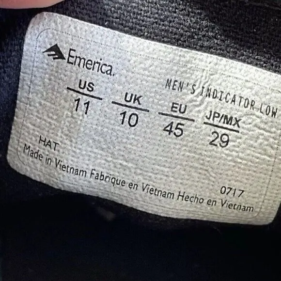 Emerica Lace Up Camo Skate Sneaker Men's Shoes Low Sz 11 Green Brown Camouflage