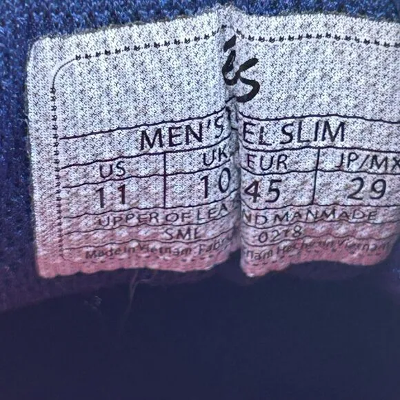Es‎ Accel Slim Men's Size 11 Blue White Suede Skateboard Sneakers Shoes Low Top