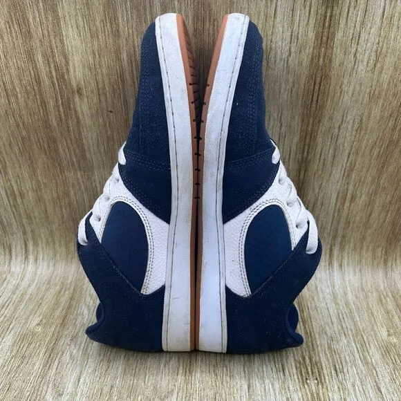 Es‎ Accel Slim Men's Size 11 Blue White Suede Skateboard Sneakers Shoes Low Top