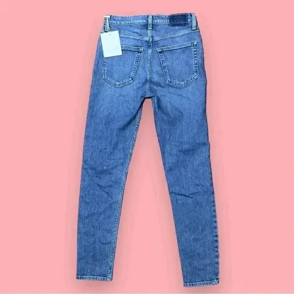 Etica Alex Vintage Skinny Jeans Button Fly Lived in Denim Organic Sz 25