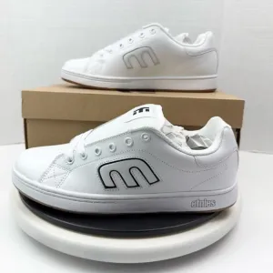 Etnies Callicut Mens White Sneakers Retro 2003 Skateboard Skate Shoes Size 9 NEW