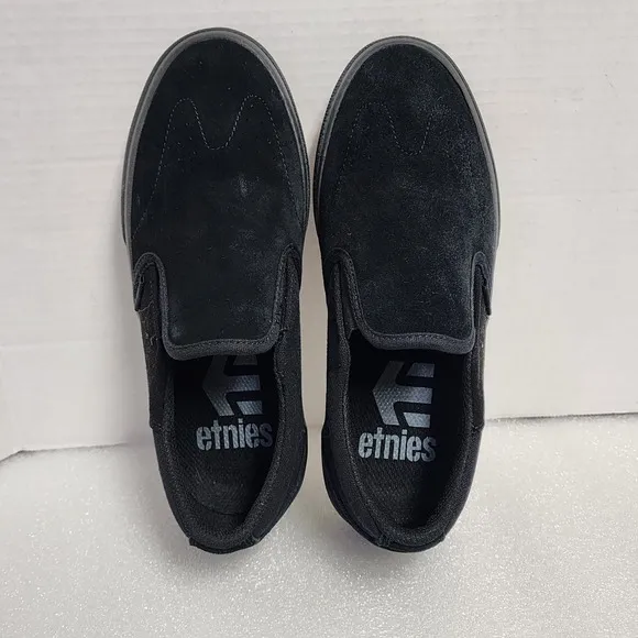 Etnies Skateboard Shoes Marana Slip Black/Black Mens 6.5 Display Shoes