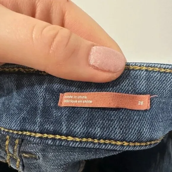 EUC Pilcro The Icon Flare Jeans | Size 28 | Blue Denim