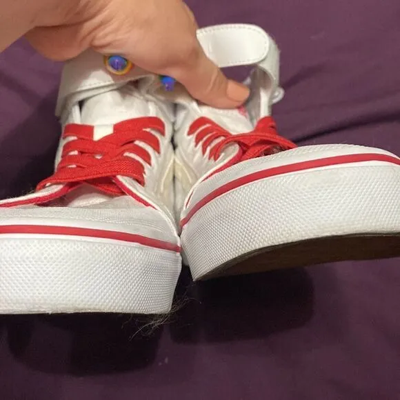 EUC Vans Rainbow Unicorn Wings White High-Top Sneakers