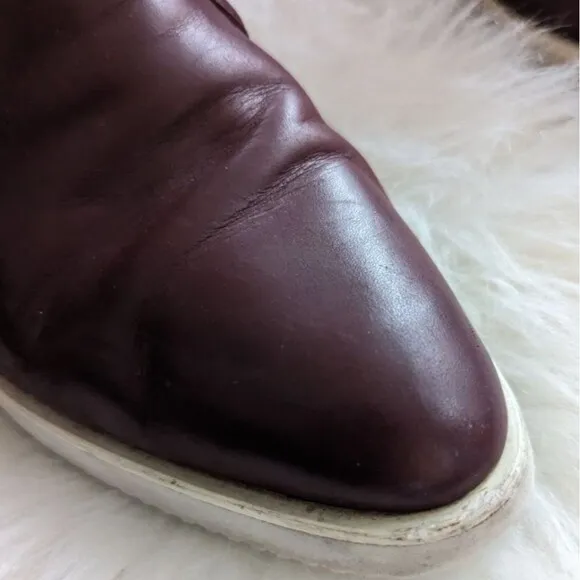 Everlane Street Shoes Mahogany Maroon Slip On Sneakers 9.5