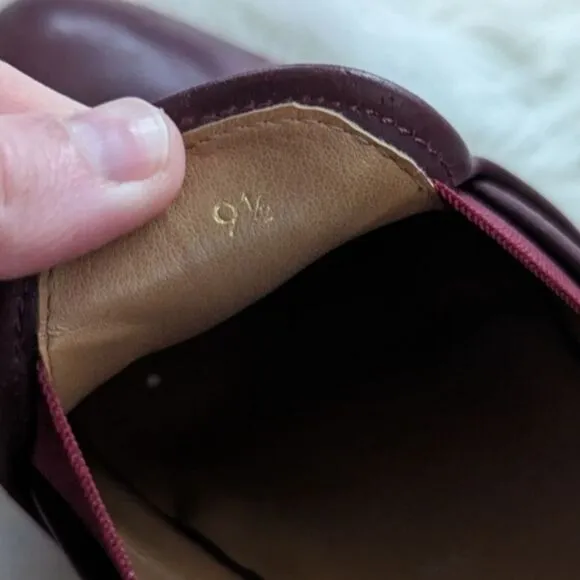 Everlane Street Shoes Mahogany Maroon Slip On Sneakers 9.5