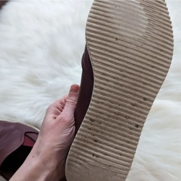 Everlane Street Shoes Mahogany Maroon Slip On Sneakers 9.5