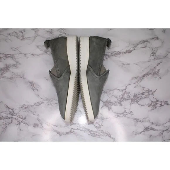 Everlane Womens The Leather Street Sneaker Grey Suede Sz 8