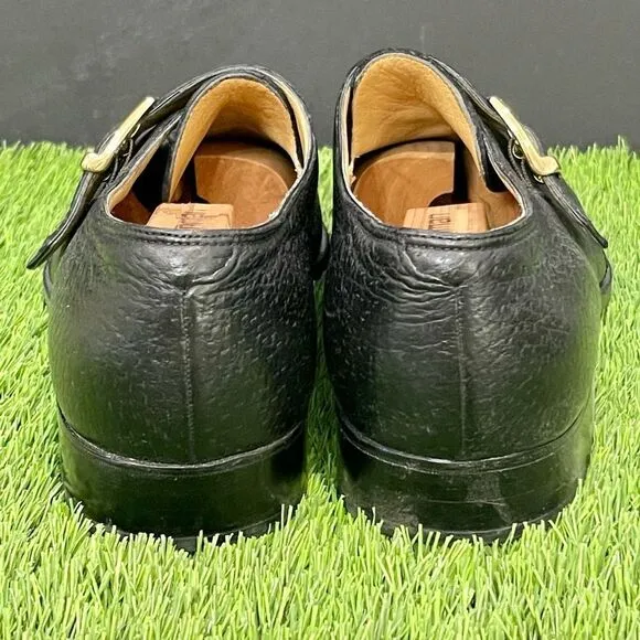 Excellent condition Arthur Beren Black Leather Monk Strap Dress Shoes. Size 11.5