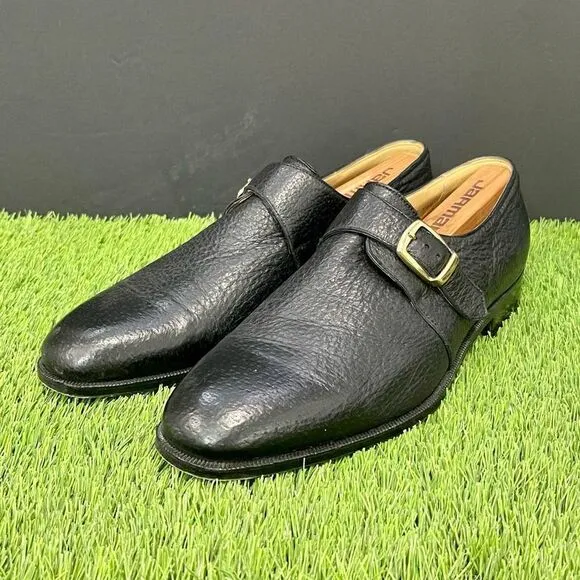 Excellent condition Arthur Beren Black Leather Monk Strap Dress Shoes. Size 11.5
