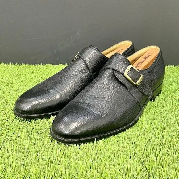 Excellent condition Arthur Beren Black Leather Monk Strap Dress Shoes. Size 11.5