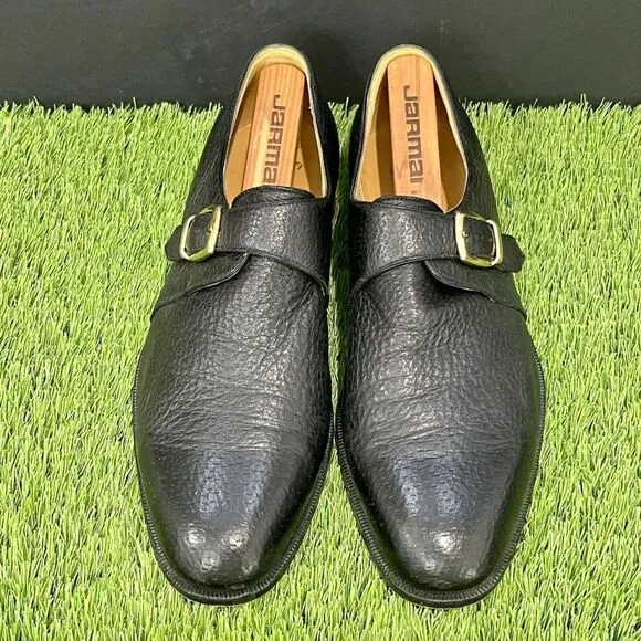 Excellent condition Arthur Beren Black Leather Monk Strap Dress Shoes. Size 11.5