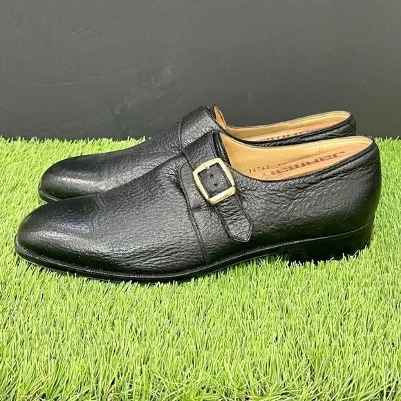Excellent condition Arthur Beren Black Leather Monk Strap Dress Shoes. Size 11.5
