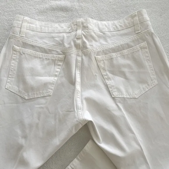 Fabrizio Gianni White Denim Stretch Jeans NWOT  sz 4 Designer Luxury High End