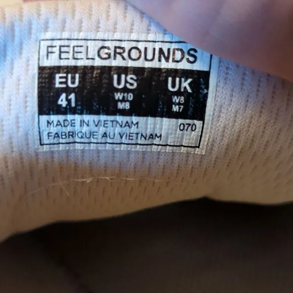 Feel Grounds Mesh Shoes Sneakers Mens 8 Womens 10 White Minimalist Barefoot