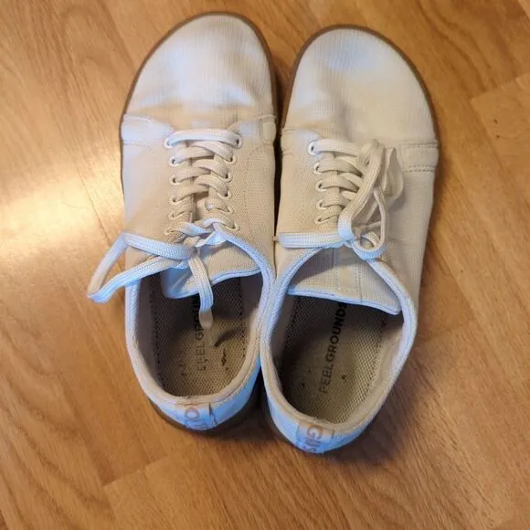 Feel Grounds Mesh Shoes Sneakers Mens 8 Womens 10 White Minimalist Barefoot