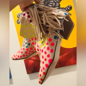 Festival Ready Fringe Back Ankle Boots by Zara | Genuine Suede, OOAK UPCYCLED