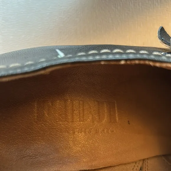 Fidji from Anthropology-dark brownChunky Heel Oxford Shoes with Broguing details