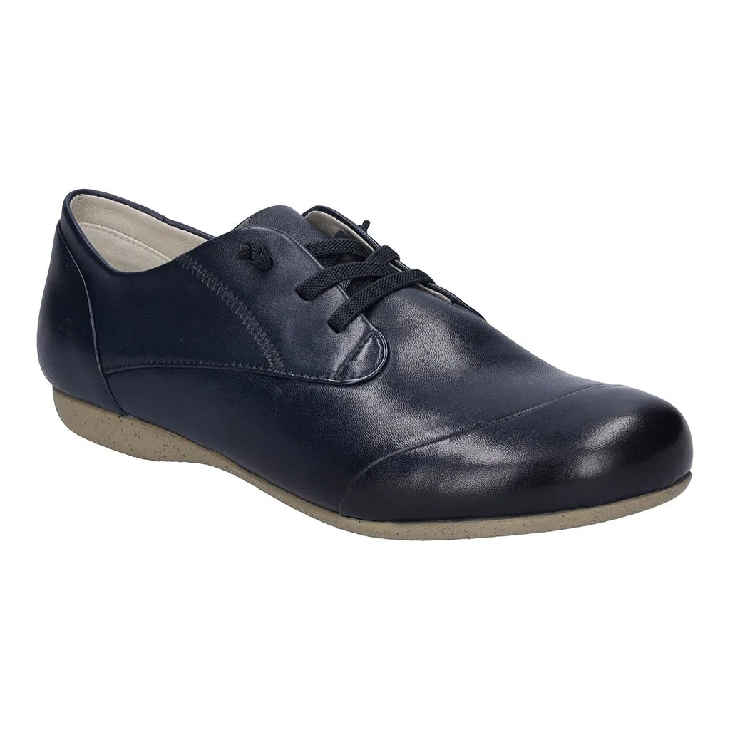 Fiona 01 Dark Blue Slip on Shoes