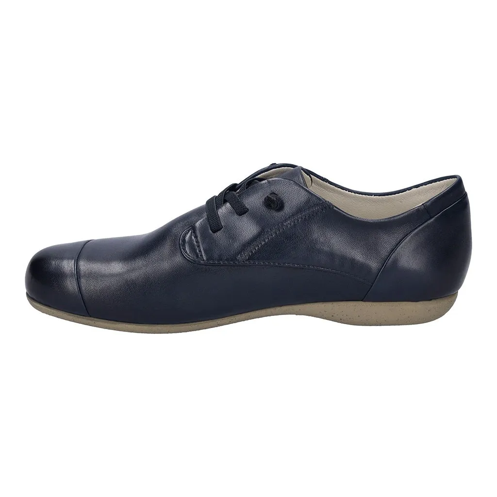 Fiona 01 Dark Blue Slip on Shoes