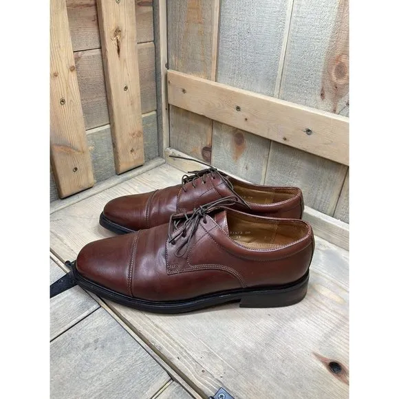 Florsheim Brown Leather Oxford Dress Shoes Lace Up Mens US10