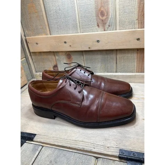 Florsheim Brown Leather Oxford Dress Shoes Lace Up Mens US10