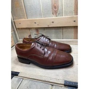 Florsheim Brown Leather Oxford Dress Shoes Lace Up Mens US10