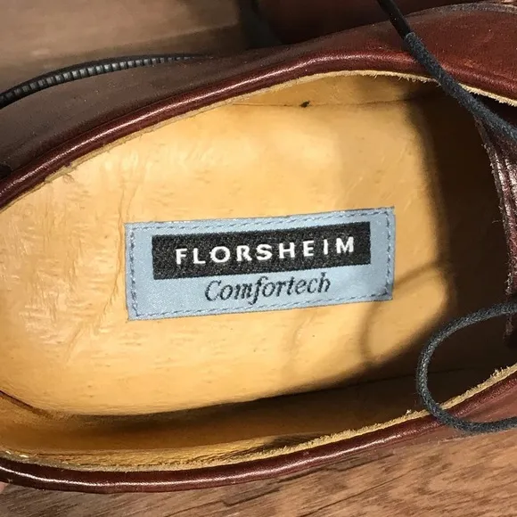 Florsheim Comfortech Dress Shoe Mens 13D Saddle Brown Work Church Office Casual