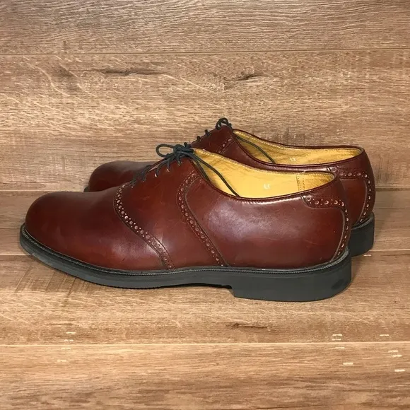 Florsheim Comfortech Dress Shoe Mens 13D Saddle Brown Work Church Office Casual