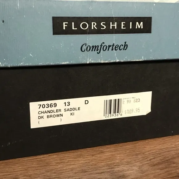 Florsheim Comfortech Dress Shoe Mens 13D Saddle Brown Work Church Office Casual