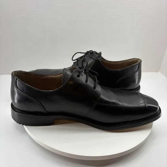 Florsheim Dress Shoes Men's 10.5 D Black Leather Derby Split Toe Lace Up