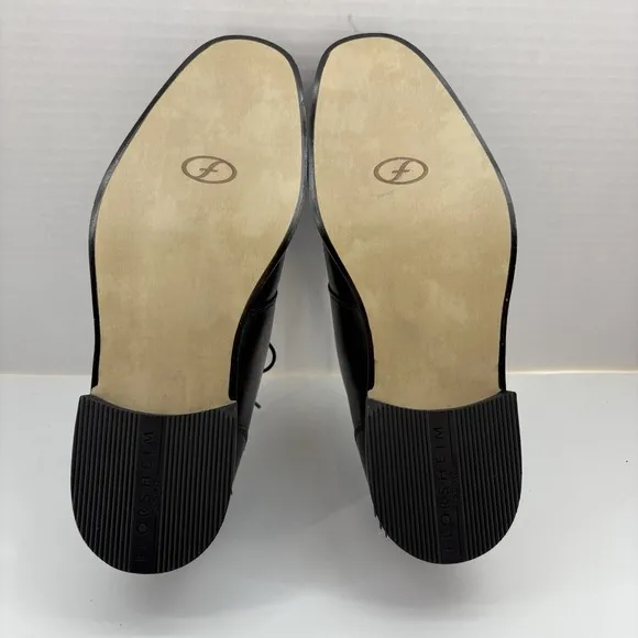 Florsheim Dress Shoes Men's 10.5 D Black Leather Derby Split Toe Lace Up