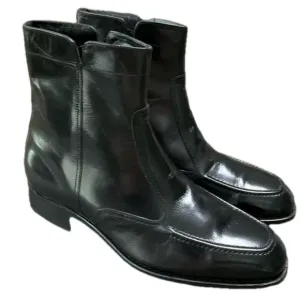 Florsheim Vintage Essex Moc Toe Zipper Boots Black Size 10 NIB