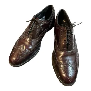 Florsheim VTG Wingtip Oxford Dress Shoes Oxblood Burgundy Men's 10.5D EXC COND