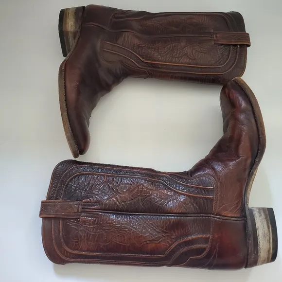 Foley Handmade Cowboy Boots Size 9D Western Rockabilly Southwestern Ranch Farm